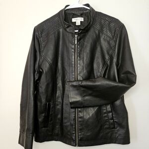 Christopher and Banks vegan leather jacket